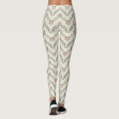 Floral Chevron Pattern – Geometric Zigzag  Leggings (Achterkant)