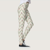 Floral Chevron Pattern – Geometric Zigzag  Leggings (Rechts)