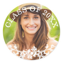 Floral Chic Afstuderen Class Envelope Seal