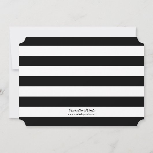 Floral Chic Baby shower Invitation / Champagne Kaart (Achterkant)