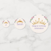 Floral Chic Birthday-ontwerp Confetti (Voorkanten)