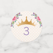 Floral Chic Birthday-ontwerp Confetti (Kleine voorkant)