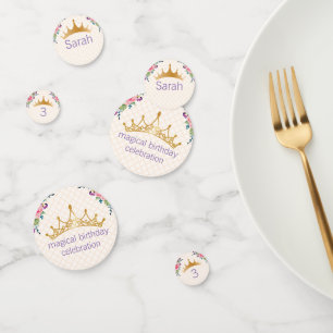 Floral Chic Birthday-ontwerp Confetti