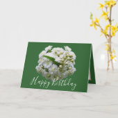 Floral Chic Boeket Witte Spirea Bloemen Verjaardag Kaart (Gele Bloem)