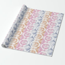 Floral Chic Boho Waterverf roze en blauw