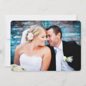 Floral Chic Foto Dank je kaart / Goud (Achterkant)