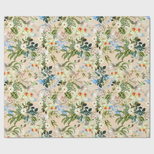  Floral Chic Gift Wrap Cadeaupapier (Vlak)