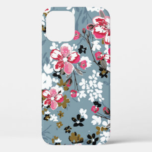 Floral Chic: kleine bloesem achtergronden Case-Mate iPhone Case