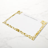 Floral Chic Lijst Luxe persoonlijke artikelen Folie Uitnodiging (Gedraaid)