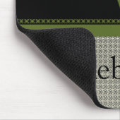 Floral Chic Mousepad, Olive Green Muismat (Hoek)