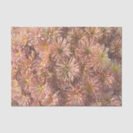 Floral Chic Pink Pastel Chrysanthemum Decoupage Tissuepapier