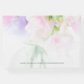 FLORAL CHIC WEDDING SWEET PEAS GASTENBOEK (Achterkant)