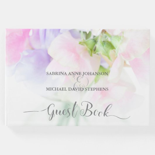 FLORAL CHIC WEDDING SWEET PEAS GASTENBOEK (Voorkant)