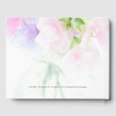 FLORAL CHIC WEDDING SWEET PEAS GASTENBOEK (Achterkant)