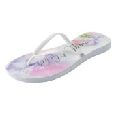 FLORAL CHIC WEDDING SWEET PEAS Maid of Honor Teenslippers (Schuin)