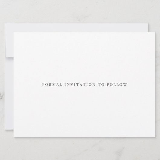 FLORAL CHIC WEDDING SWEET PEAS SAVE THE DATE (Achterkant)