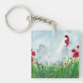 Floral Chicken Sleutelhanger (Voorkant)