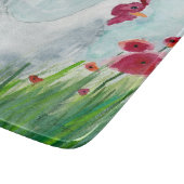 Floral Chicken Snijplank (Hoek)