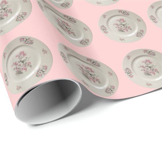 Floral China Bord Cadeaupapier (Rol Hoek)