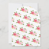 Floral China Tea Cup Bridal Shower Kaart (Achterkant)