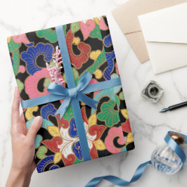 Floral-Chinees patronen Verpakkingspapier Cadeaupapier