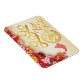 Floral-Chinese goudpapier Rat 2020 F Magnet Magneet (Rechterzijde)