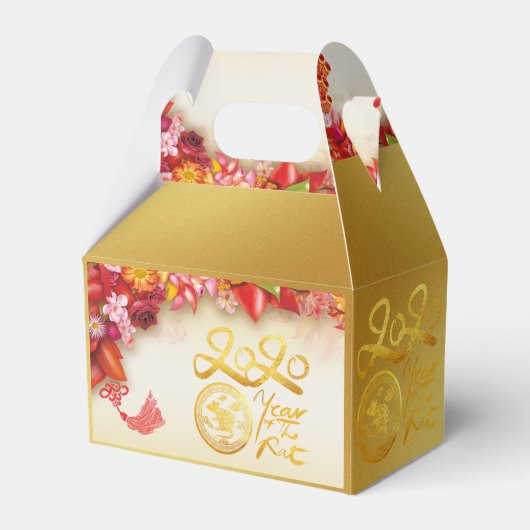 Floral-Chinese goudpapier — Rat. 2020 GFB Bedankdoosjes (Achterkant)