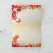 Floral-Chinese goudpapiertijger 2022 HGC Kaart (Binnen)