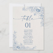 Floral Chinoiseri Tafel Zitting Grafiek Kaarten (Voorkant)