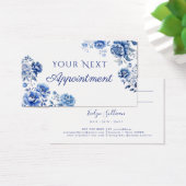 Floral chinoiserie afspraakkaart visitekaartje (Bureau)