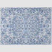 Floral Chinoiserie Aziatisch Blauw en Wit Decoupag Tissuepapier (Voorkant)