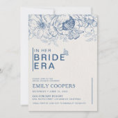 Floral Chinoiserie Bruids Douche Uitnodiging (Voorkant)