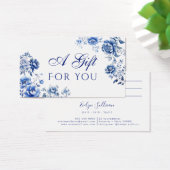 Floral chinoiserie cadeaubon visitekaartje (Bureau)