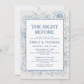 Floral Chinoiserie de avond ervoor Kaart (Voorkant)