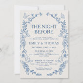 Floral Chinoiserie de avond voor de uitnodiging (Voorkant)