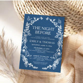 Floral Chinoiserie de avond voor de uitnodiging