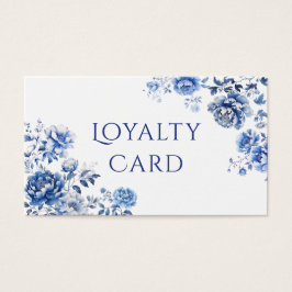 Floral chinoiserie klantenkaart visitekaartje