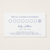 Floral chinoiserie klantenkaart visitekaartje (Achterkant)