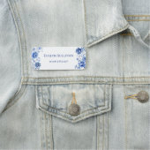 Floral Chinoiserie Naam Tag (In situ)