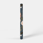 Floral Chinoiserie op Denim Blue Samsung Galaxy Hoesje (Rechterkant)