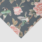 Floral  Chinoiserie Roze ontkoppeling Tissuepapier (Detail)