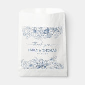 Floral Chinoiserie Wedding Favoriet Tassen Bedankzakje (Voorkant)