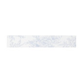 Floral Chintz Chinoiserie Blue Toile Wedding Uitnodigingen Wikkel (Vlak)