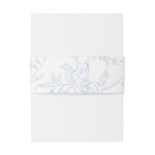 Floral Chintz Chinoiserie Blue Toile Wedding Uitnodigingen Wikkel (Achterkant Voorbeeld)