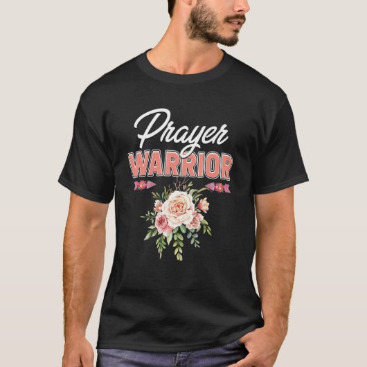 Floral Christelijk Gaansstrijder Bijbelcitaat Chri T-shirt (Voorkant)