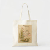 Floral Christelijk Katholiek Bijbelvers Pasen Tote Bag (Voorkant)