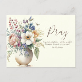 Floral Christelijk Prayer Scripting Verse Briefkaart