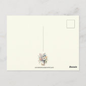 Floral Christelijk Prayer Scripting Verse Briefkaart (Achterkant)