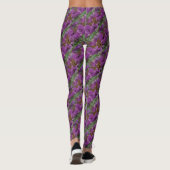 Floral Christelijk RUN UW RACE inspirerend Leggings (Achterkant)