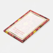 Floral Christelijke Bijbel Verse Post it Post-it® Notes (Schuin)